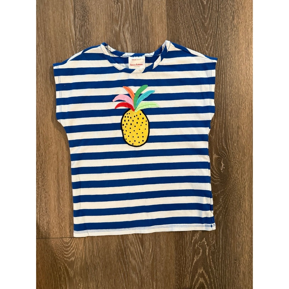 Hanna Andersson pineapple coverup tunic top‎ 6-7 120